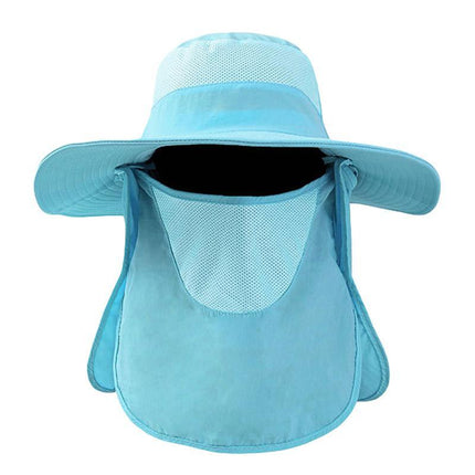 2PCS Outdoor Fisherman Hat Men Women Sun Protection Fishing Cap Bucket Hat