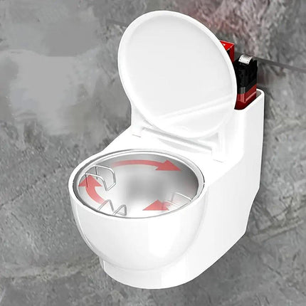 Decorative Ashtray Toilet-shaped Wall-mounted with Lid for Home Bathroom Hanging