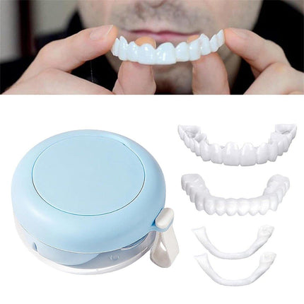 Blue Braces Cleaning Organiser Soak Box Portable Toothbrush Holder for Oral Care