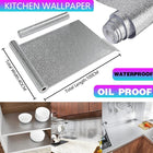 Waterproof Oil Proof Aluminum Foil Sticker Self Adhesive Kitchen Wallpapers AU - Aimall