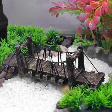 Resin Bridge Aquarium Decoration Fish Tank Accessories Shrimp Tortoise Climbing