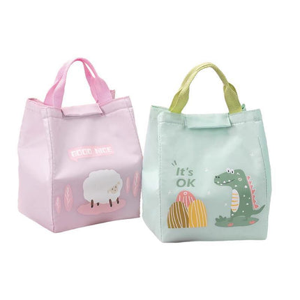 Thermal Insulated Portable Lunch Bag Large Capacity Picnic Box Kids Students - Aimall