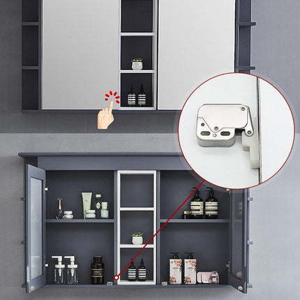 5 Sets Cabinet Door Latch Elephant Trunk Auto Rebound Wardrobe Pusher Catch Kit