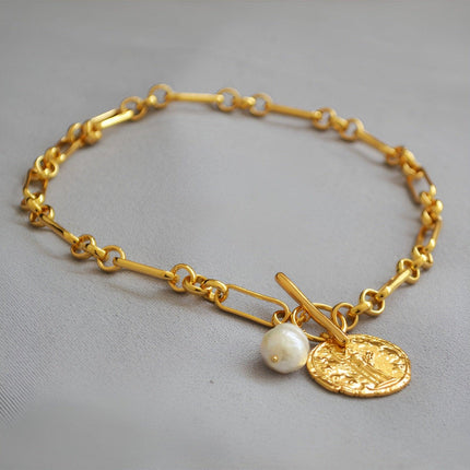 Chain Vintage OT Clasp Necklace Elegant Jewelry for Women Fashion Necklace