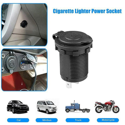 2PCS Waterproof 12V Car Truck Boat Cigarette Lighter Socket Power Adapter Outlet - Aimall