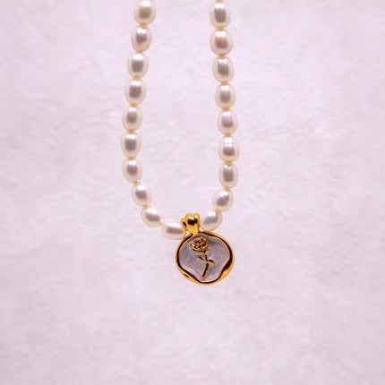 Vintage Bohemian Floral Round Pendant Necklace Women Fashion Chain Jewelry