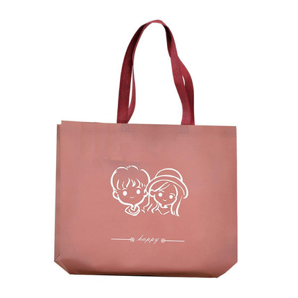 25PCS Fashionable Non-Woven Fabric Tote Eco Friendly Bag Reusable Shopping Bag