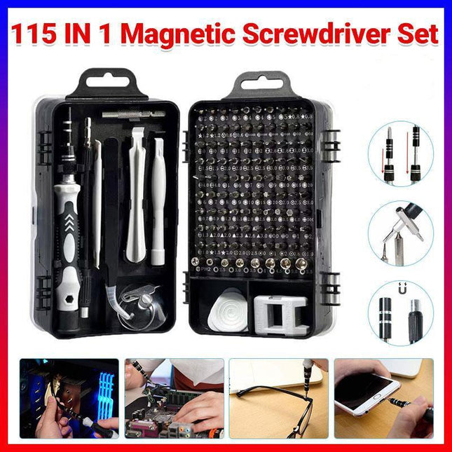 115 IN 1 Precision Screwdriver Set Torx Computer PC Phone Watch Repair Tool Kit - Aimall