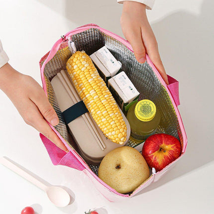 Large Capacity Lunch Bag Outdoor Picnic Aluminum Foil Portable Thermal Bag - Aimall