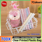 700X 18*25cm Transparent Opp Plastic Bags For Dolls Toy Packaging Gift 7Colours - Aimall