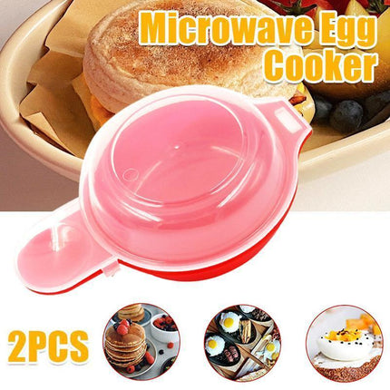 Easy Eggwich Microwave Egg Cooker Poacher Saves Time Eggs Made Easy Cooking 2Pcs - Aimall