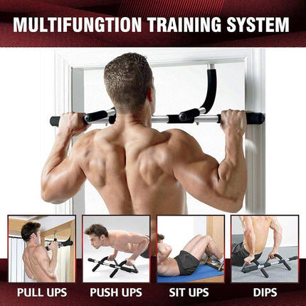 Adjustable Doorway Pull-Up Bar No Drill Home Fitness Equipment Indoor Workout