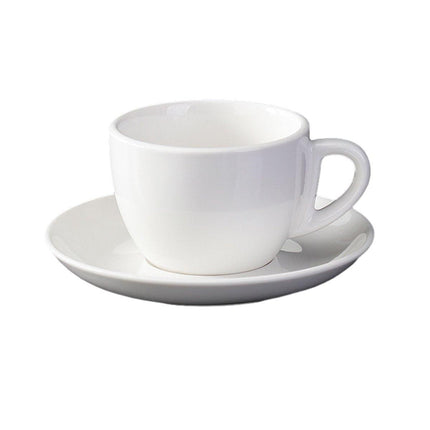 6PCS Ceramic Coffee Cup and Saucer Set Apricot Tea Cup with Ear Hotel Coffee Cup