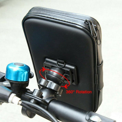 Waterproof Bicycle Bike Motorcycle Handlebar Mount Holder Case For Mobile Phone - Aimall