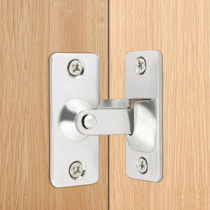 90 Degree Stainless Steel Latch Safety Right Angle Sliding Door Lock Door Hasp - Aimall