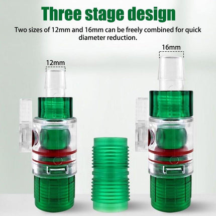Aquarium Water Flow Control Valve Fish Tank Hose Pipe Filter Valve Quick Release