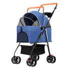 Foldable 2 in 1 Pet Stroller for Outdoor Travel Outing Lightweight Pet Carrier