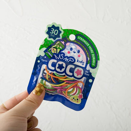 Colorful Small Hair Ties for Children's Hairstyles