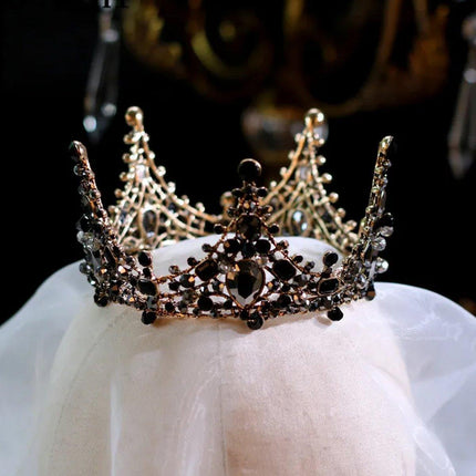 Baroque Princess Full Circle Crown Birthday Wedding Decor Performance Headwear