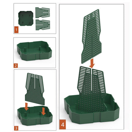 Reptile Anti Escape Feeding Basin Self Catch Feeder for Lizard Snake Pet Care