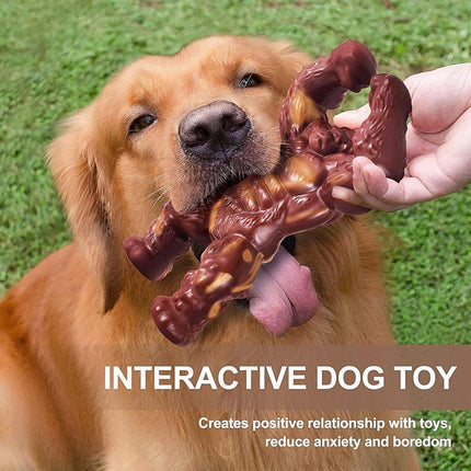Durable Dog Chew Toy for Teething Nylon Bone Relieves Anxiety Teeth Cleaning Aid