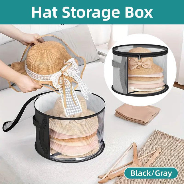 Hat Storage Organizer Stackable Round Brim Hat Holder Storage Bag for Hats