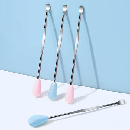 Stainless Steel Earpick Scoop Reusable Earwax Removal Tool Cleaner Kit Unisex