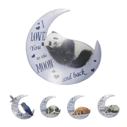Animal in the Moon Hanging Ornament Car Rear View Mirror Gift Pendant Home - Aimall