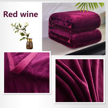 Soft Winter Flannel Blanket for Office Home Lunch Break Warm Cozy Throw Blanket