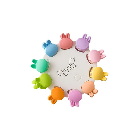 10Pcs Mini Hair Clips Girls Hairpin Clamps Plastic Claws Mix Colour Ladies Kids - Aimall