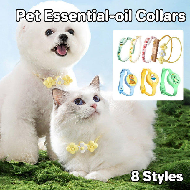 Cute Animal Essential Oil Collar for Dogs Cats Prevent Mosquito Bites