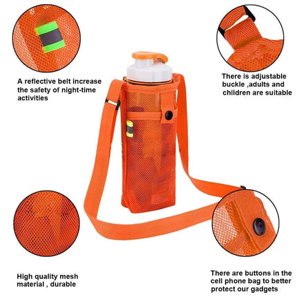 4PCS Outdoor Travel Water Bottle Holder Bag Hanging Pouch for Camping Hiking
