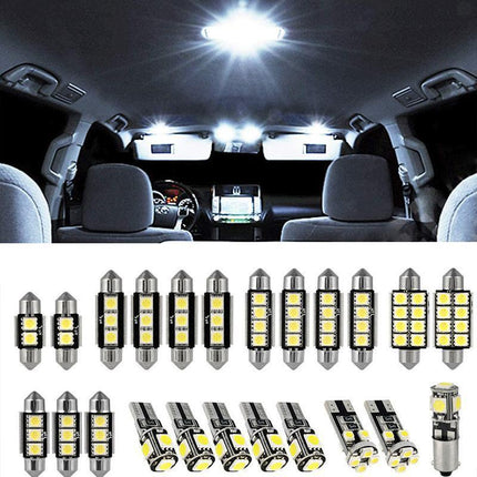 23x Car 12v Led Festoon Interior White Light Bulb 5050 5smd Auto Dome Globe DF - Aimall