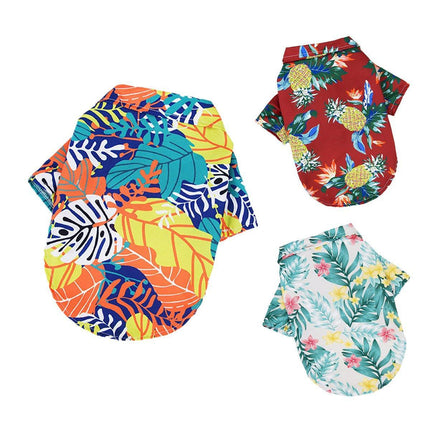 Lightweight Hawaiian Shirt for Pets Stylish Breathable Summer Pet Clothes