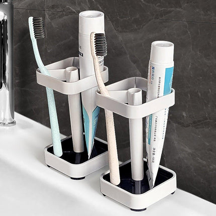 Household Toothbrush Storage Rack Set Dustproof Cup Toothpaste Holder Dormitory