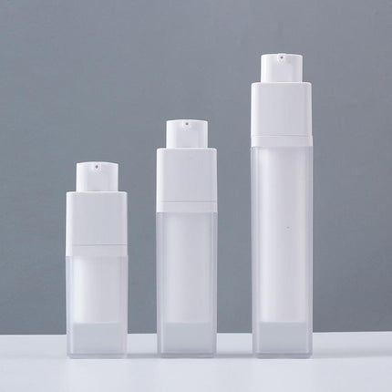 5Pcs Leak-Proof Travel Bottles Transparent Rotary Vacuum Press Lotion Container