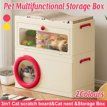 Multifunctional Household Storage Box for Pets Organizers Storage Container