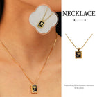 Vintage Black Flower Necklace for Women Fashion Pendant Necklace Elegant Jewelry