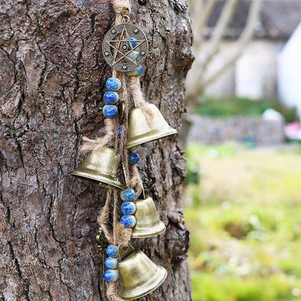 2X Witch Bells Protection For Door Knob Hanger Wind Chimes Clear Negative Energy