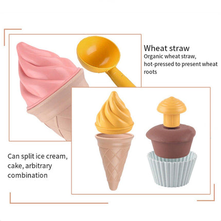 Kids DIY Ice Cream Model Toys Simulation Cake Food Play Set Educational Toy