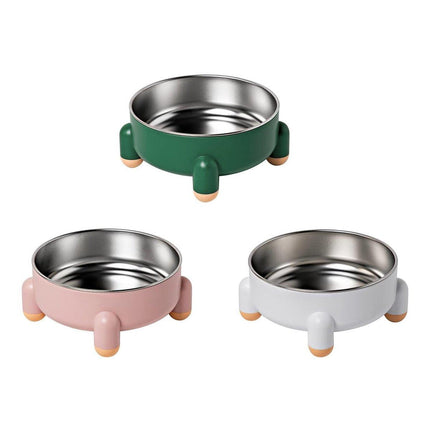 Anti-Tip Stainless Steel Dog Bowl Pet Basin for Dogs Cats Durable Feeding Dish