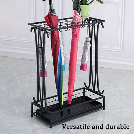 Home Umbrella Storage Rack Stand Organiser for Rain Gear Entryway Umbrella Shelf