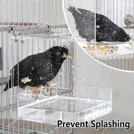 Bird Bathing Box Basin for Birds Outdoor Bathing Pool Bird Shower Basin for Pets