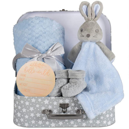 Hello World Baby Birth Announcement Plaque Wooden Disc Introducing Name Card - Aimall