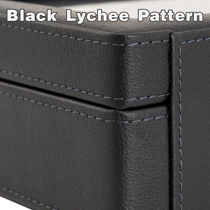Black Single Layer Watch Box Jewellery Organizer for Watches and Accessories