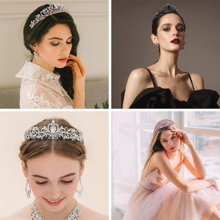 Princess Rhinestone Queen Hair Tiara Headband Hair Accessories Crystal Crown