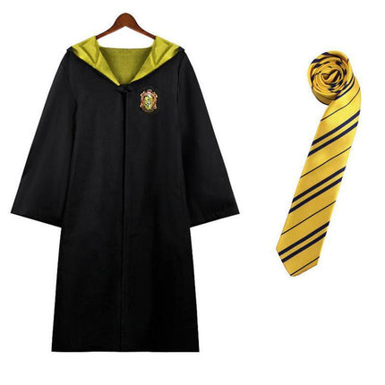 AU Harry Potter Gryffindor Ravenclaw Slytherin Robe Cloak Tie Costume Wand Scarf - Aimall