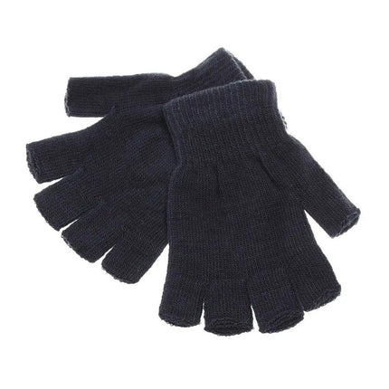 Winter Warm Fingerless Knit Gloves For Mobile Phone Touchscreen Use Elastic