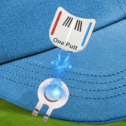 Golf Ball Marker Metal With Hat Clip Golf Training Aid Outdoor Sport Aiming Tool