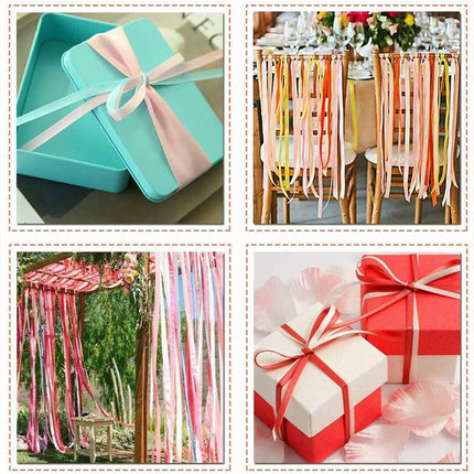 10mm Width Satin Hair Ribbon Wedding Party Decoration Gift Banquet 2m - Aimall